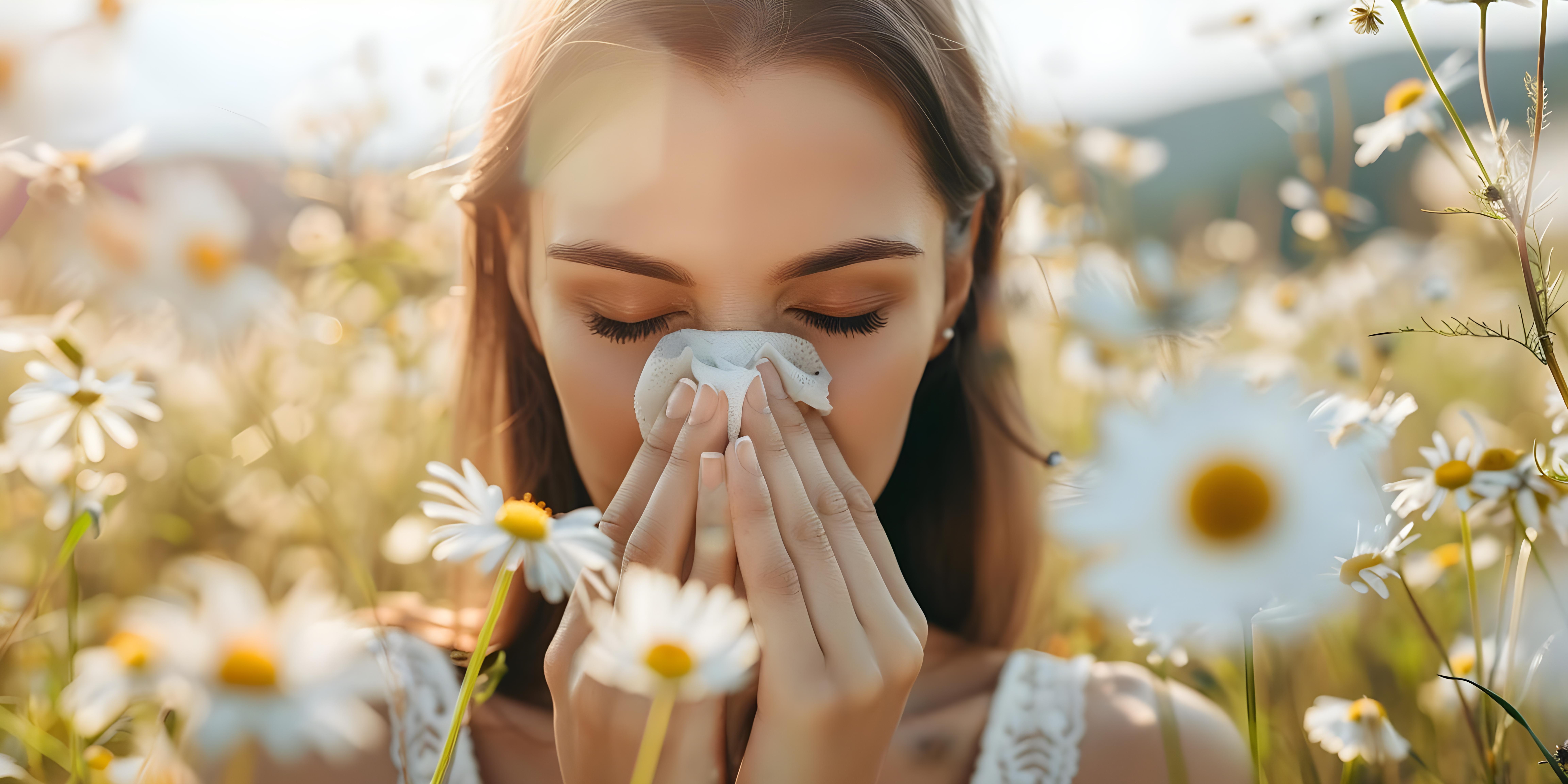 Жена с алергия