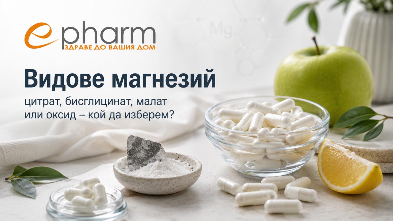 Видове магнезий: цитрат, бисглицинат, малат или оксид – кой да изберем?