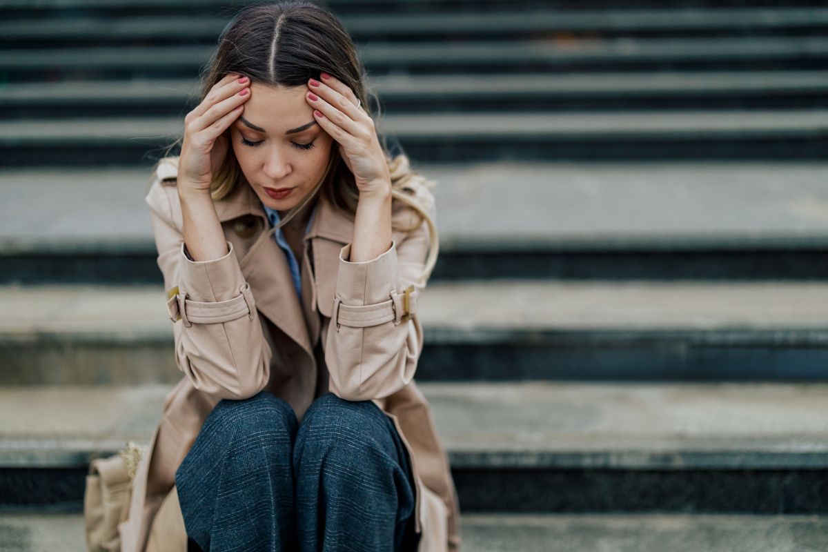 Жена със следродилна депресия